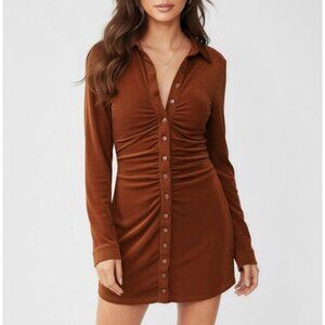 WITH JÉAN Andy Dress, Chocolate, XL